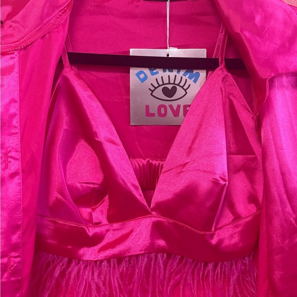 NWT Elegant Pink Wide-Leg Trousers for Versatile Occasions - Picture 6 of 7